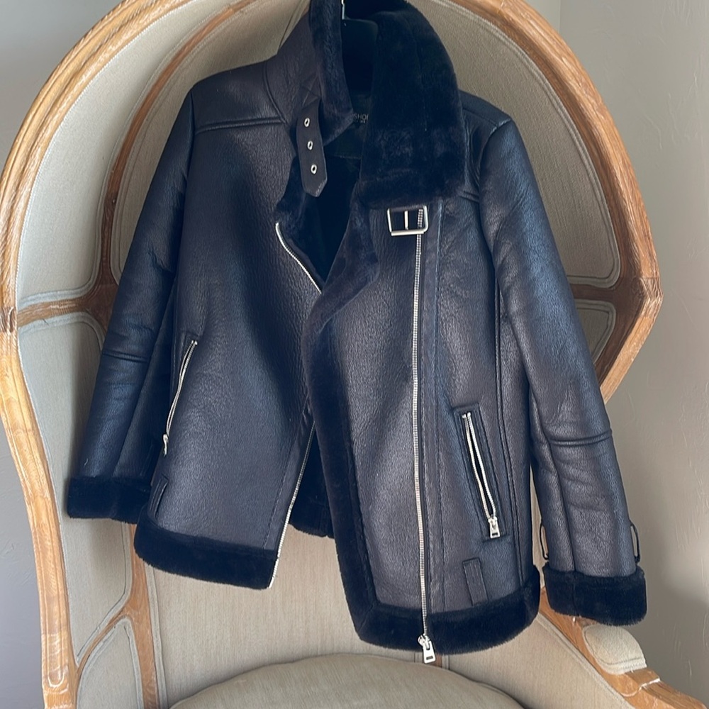 Topshop leather jacket